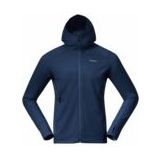 Bergans - Rabot Merino Tech Midlayer Hoodie - Navy Blue - Merinowol
