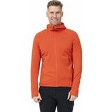Bergans - Rabot Merino Tech Midlayer Hoodie - Lava - Merinowol - Gerecycled Polyester