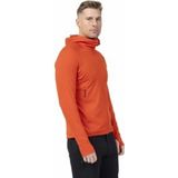 Bergans - Rabot Merino Tech Midlayer Hoodie - Lava - Merinowol - Gerecycled Polyester