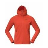 Bergans - Rabot Merino Tech Midlayer Hoodie - Lava - Merinowol - Gerecycled Polyester