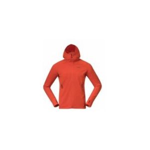 Bergans - Rabot Merino Tech Midlayer Hoodie - Lava - Merinowol - Gerecycled Polyester