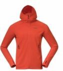 Bergans - Rabot Merino Tech Midlayer Hoodie - Lava - Merinowol - Gerecycled Polyester