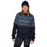 Bergans - Nordmarka Merino Jumper - Trui - Navy Blue/Husky Blue - 100% Merinowol