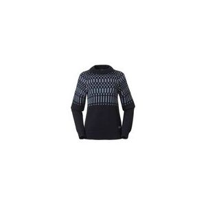 Bergans - Nordmarka Merino Jumper - Trui - Navy Blue/Husky Blue - 100% Merinowol