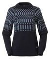 Bergans - Nordmarka Merino Jumper - Trui - Navy Blue/Husky Blue - 100% Merinowol