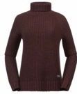 Bergans - Nordmarka Merino High Neck Jumper - Amarone Red - 100% Merinowol