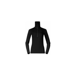 Bergans - Inner: Dual Merino Half Zip - Trui - Zwart