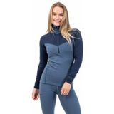 Bergans - Inner: Dual Merino Half Zip - Gebreide Trui - Granite Blue/Navy Blue