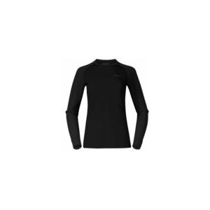 Bergans - Inner: Dual Merino Long Sleeve - Longsleeve - Zwart - Merinowol