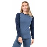 Bergans - Inner: Dual Merino Long Sleeve - Granite Blue/Navy Blue - Longsleeve