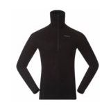 Bergans - Inner Dual Merino Half Zip - Trui - Zwart - Merinowol/Polyester