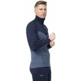 Bergans - Inner: Dual Merino Half Zip - Gebreide Trui - Granite Blue/Navy Blue