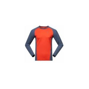 Bergans - Inner: Dual Merino Long Sleeve - Lava/Granite Blue - Longsleeve
