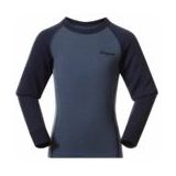 Bergans - Kids Inner - Longsleeve - Granite Blue/Navy Blue - Merinowol/Polyester/Polyamide