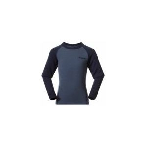 Bergans - Kids Inner - Longsleeve - Granite Blue/Navy Blue - Merinowol/Polyester/Polyamide