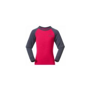 Bergans - Inner: Dual Merino Kids Long Sleeve - Raspberry Pink/Granite Blue - Longsleeve
