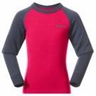 Bergans - Inner: Dual Merino Kids Long Sleeve - Raspberry Pink/Granite Blue - Longsleeve