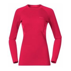 Bergans - Inner: Pure Merino Long Sleeve - Longsleeve - Alpine Rose/Light Alpine Rose