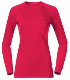 Bergans - Pure Merino Long Sleeve - Alpenroos - Licht Alpenroos - Dames