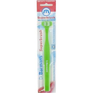 Dr. Barman's Superbrush 1 tandenborstel voor baby's van 0 tot 6 jaar, drievoudige werking