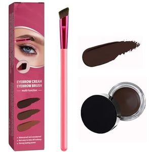 4-tip Microblade wenkbrauwpen, Home Wenkbrauwverzorgingsset 4D gelamineerd, 4D gelamineerde wenkbrauwen thuisverzorgingsset (taupe)