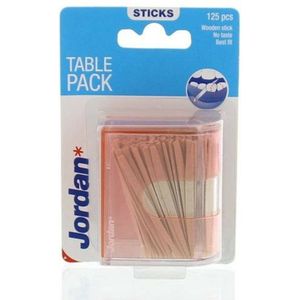 12x Jordan Tandenstokers Table Pack 125 stuks