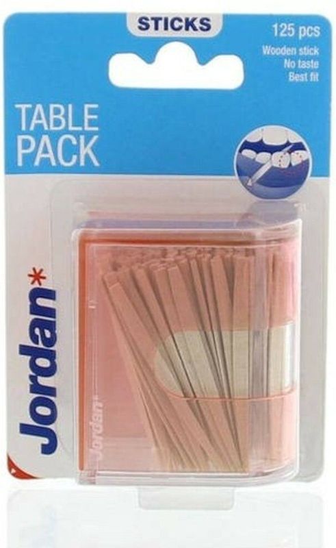12x Jordan Tandenstokers Table Pack 125 stuks