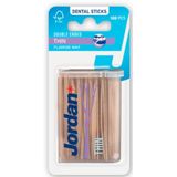 Jordan - Tandenstokers - Double Ended Thin - 100 stuks