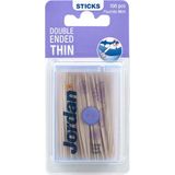 Jordan - Tandenstokers - Double Ended Thin - 100 stuks