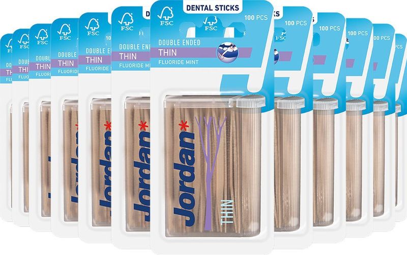 Jordan Tandenstokers Dun 2-zijdig *bestekoop Voordeelverpakking