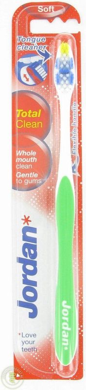 Jordan - Total Clean Soft - Tandenborstel - 2 Stuks - Unisex