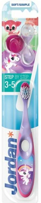 Jordan - Tandenborstel Soft - Kinderen 3-5 Jaar - Willekeurig