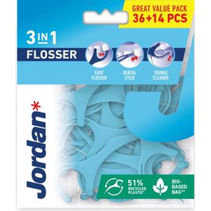 6x Jordan 3-in-1 Flosser 36 stuks