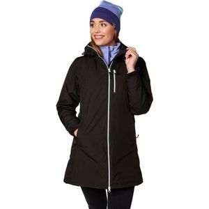 Helly Hansen Women Long Belfast Jacket - Waterproof, Windproof and Breathable Fabric, Full-Zip Raincoat with Mesh Liner