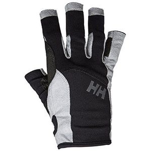 Helly Hansen Unisex Sailing Glove Short Zeilhandschoenen, Zwart (Black), Small