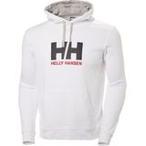 Helly Hansen Logo Hoodie 33977-001, Mannen, Wit, Sporttrui casual