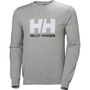 Helly Hansen Mens HH Logo Crew Sweatshirt, L, Grey Melange