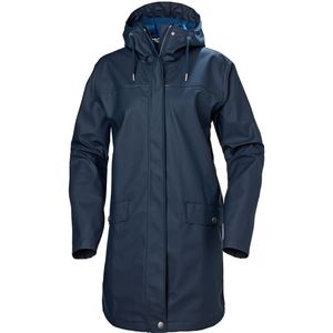 Helly Hansen Womens Moss Rain Coat Lange jas (Dames |blauw |waterdicht)