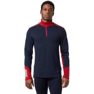 Helly Hansen Lifa Merino Midweight Sweatshirt Met Halve Rits Blauw Man