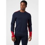 Helly Hansen - Lifa Merino Midweight Crew - Ondershirt - Navy - 57% Merino Wol