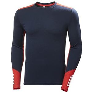 Helly Hansen - Lifa Merino Midweight Crew - Ondershirt - Navy - 57% Merino Wol