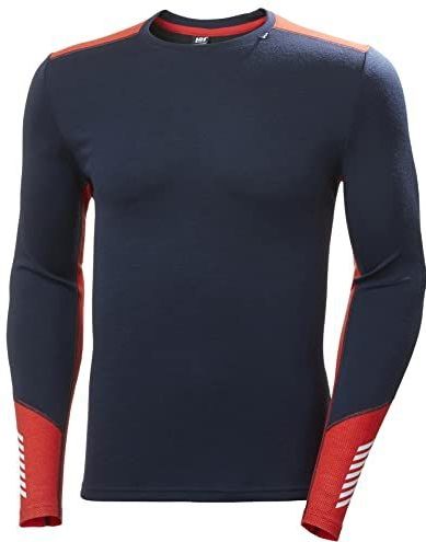 Helly Hansen - Lifa Merino Midweight Crew - Ondershirt - Navy - 57% Merino Wol