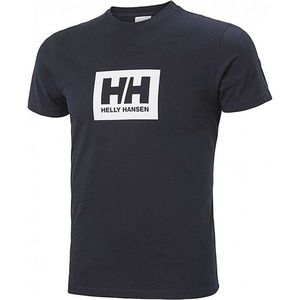 Heren-T-Shirt met Korte Mouwen HH BOX T Helly Hansen 53285 599 Marineblauw