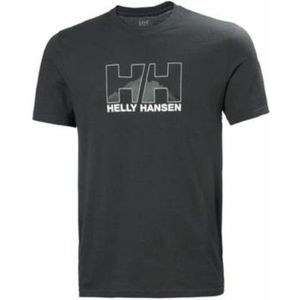 Heren-T-Shirt met Korte Mouwen NORD GRAPHIC Helly Hansen 62978 981 Grijs