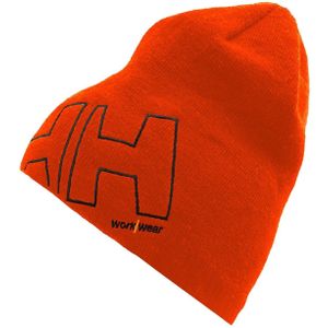 Helly Hansen muts van microfleece met logo HH WW Beanie 79830 grijs