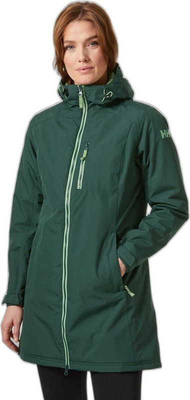 Jas Helly Hansen Women Long Belfast Winter Jacket Darkest Spruce-XS