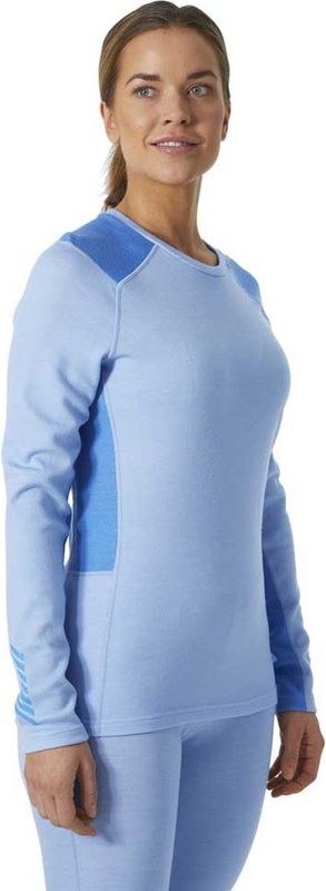 Helly Hansen Lifa Merino Midweight Crew Lange Mouwen Basislaag Blauw Vrouw