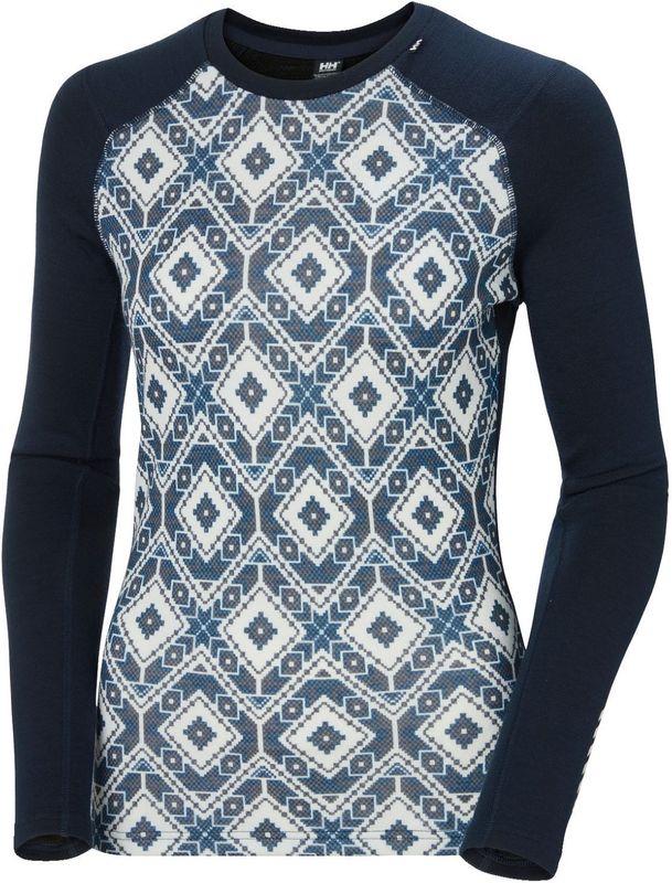 Helly Hansen - Women Lifa Merino Midweight - Baselayer - Navy Star Pixel