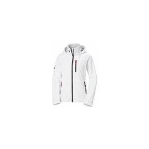 Helly Hansen Womens Crew Hooded Jacket 20 Regenjas (Dames |wit |waterdicht)