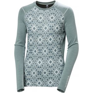Helly Hansen - Lifa Merino Midweight Graphic Crew - Dames - Cactus